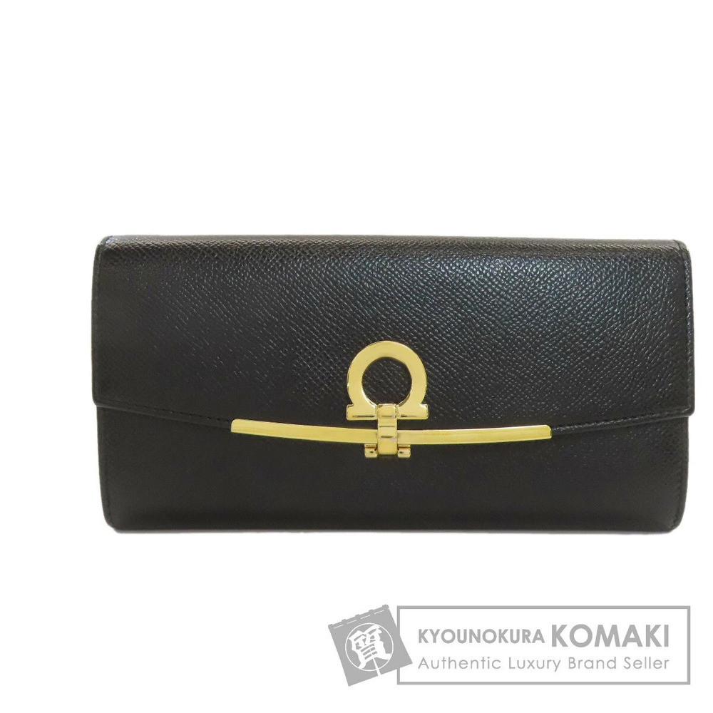 Salvatore Ferragamo Gancini long Wallet leather